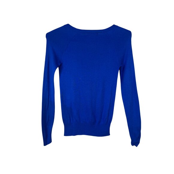 Mossimo Womens Size XS Blue Long Sleeve Sweater Nylon Blend - Picture 4 of 6